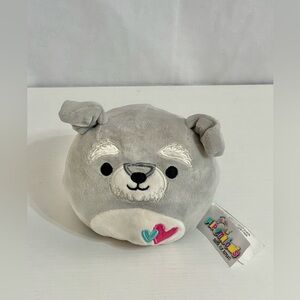 Flipamallows Squishmallows Valentines Shaun the Schnauzer 4" Reverse Plush Toy